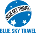 Blue sky travel